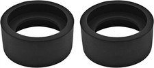 2PCS Eyepiece Eye Cup Soft Rubber Cover Binocular black