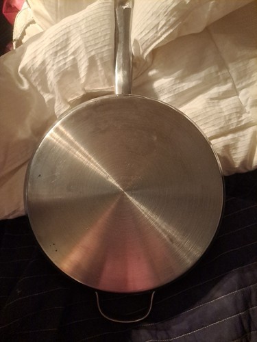 Wolfgang Puck 11" Sauté Pan / Chicken Fryer: Stainless Steel Skillet With Lid - Picture 3 of 7