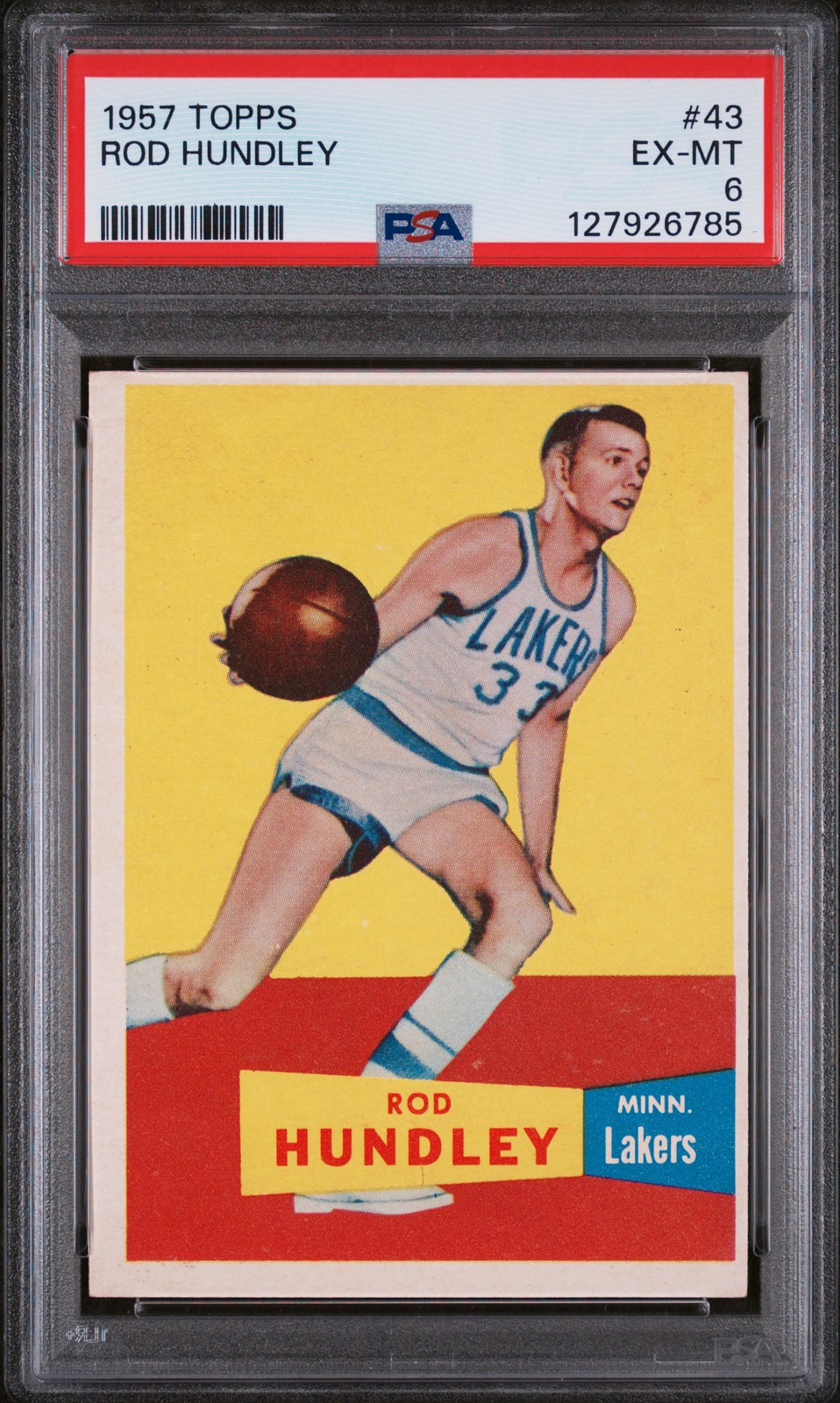 1957 Topps Rod Hundley Dp #43 PSA 6