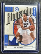 AL HORFORD 2024-25 PANINI NATIONAL TREASURES #23 BIOGRAPHY MATERIALS PATCH 50/99