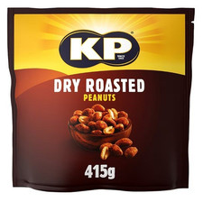 Kp Dry Roasted Peanuts 415g Free & Fast Postage