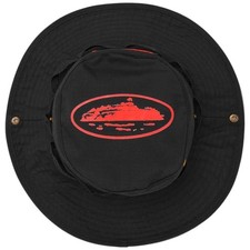 Corteiz Alcatraz Bucket Hat Black/Red