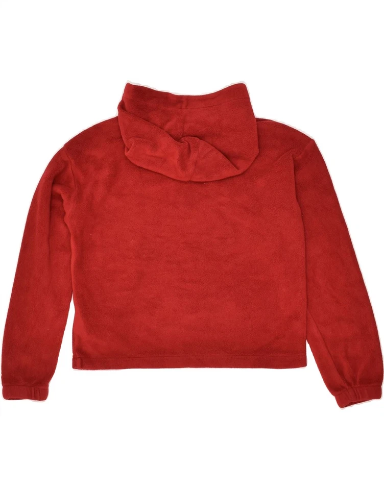 CHAMPION Boys Graphic Hooded Fleece Jumper 9-10 Years Medium Maroon AI05 - Image 2 of 3