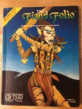 TSR Advanced Dungeons & Dragons Fiend Folio Tome of Creatures 1981 1st Ed Good