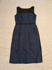 Tory Burch Navy/Black Tweed Boucle Dress, Size 8