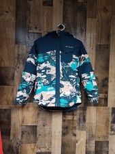 Columbia Youth M 10-12 Omni-Heat Infinity Ski Snowboard Jacket Green Multicolor