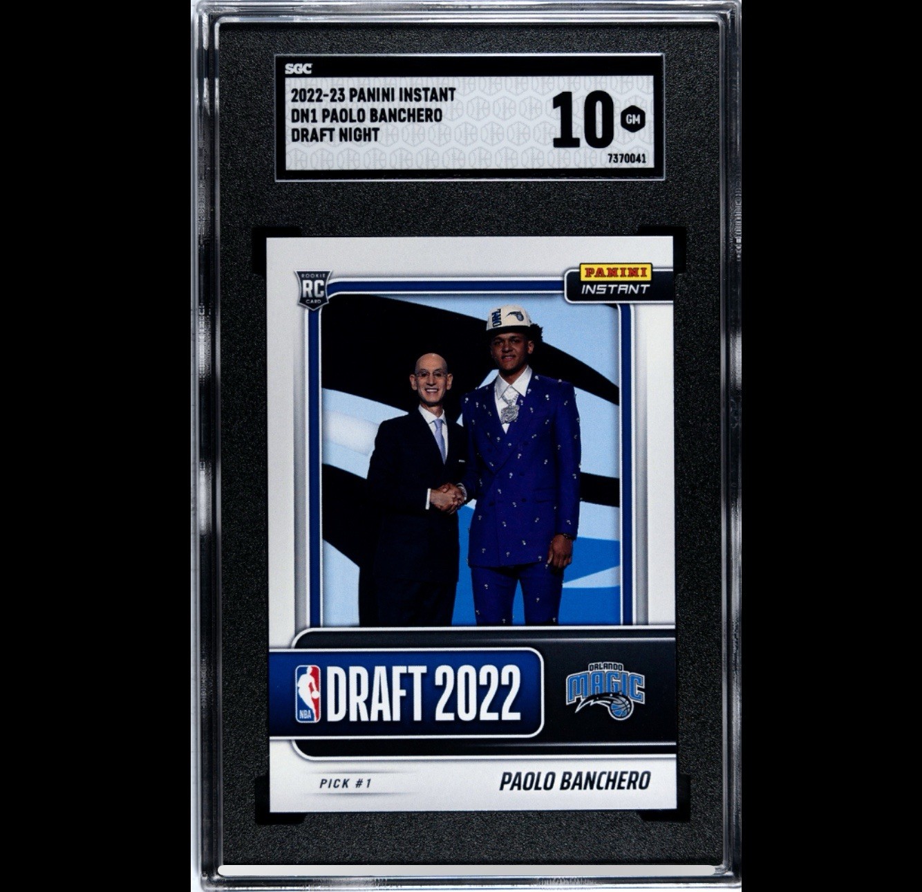 2022 PANINI INSTANT #DN1 PAOLO BANCHERO DRAFT NIGHT RC ROOKIE SP /1690 SGC 10