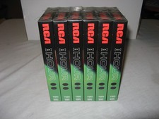 Blank VHS Tapes - 6 Pack RCA T120 6 Hour Hi Fi Stereo Video Tapes - All Sealed