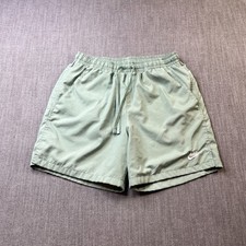 Nike Club Woven Flow Shorts Mens M Green Performance Outdoor Shorts Gym Classic