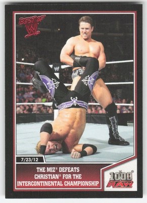 2013 Topps Best of WWE The Miz Defeats Christian #31