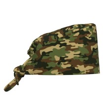 Surgical Scrub Cap With Sweatband Adjustable Tie Back Working Hat Men Women