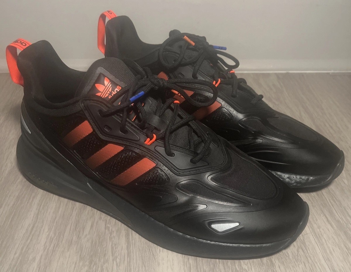 Adidas ZX 2K Boost 2.0 Black Solar Red Carbon GZ9087 RARE Men 11