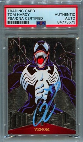 Venom / Tom Hardy Marvel PSA Auto Card