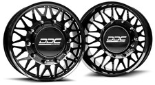 22x8.25 Ddc Mesh Black Milled 99-04 Ford Forged Dually Wheels 8x170 Set Of 6