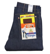 Wrangler 13MWZ Men's Jeans 100% Cotton Indigo Selvedge Sanforized Denim 14.75 oz