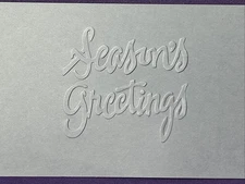 Season’s Greetings Sizzix Simple Impressions Embossing Folder Card Making