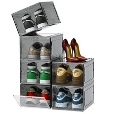 Boite a Chaussure,6 Pcs Boite Rangement Chaussures transparente Pour Rangemen...