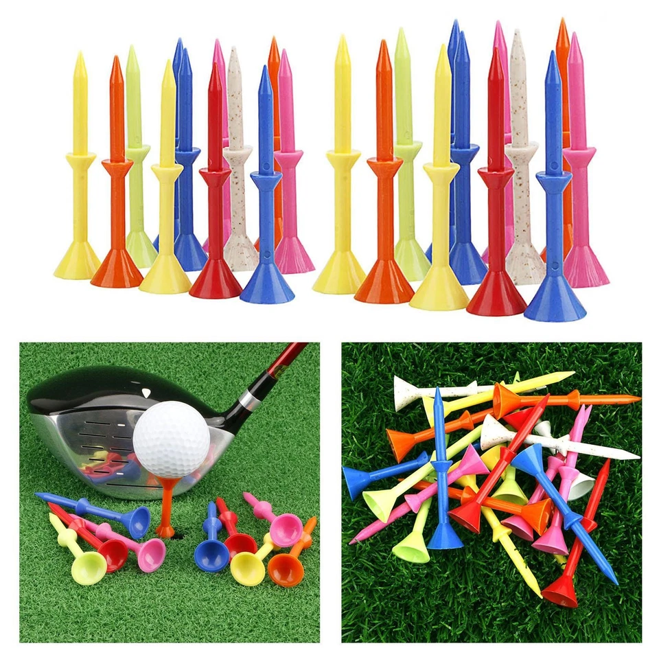 Premium Golf Kunststoff Tees 12er Pack Flexible Golfer Trainingshilfe - Bild 1 von 1
