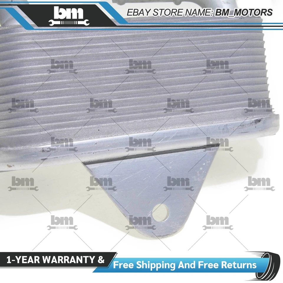 MAHLE Engine Oil Cooler with 06E117021G For Audi A5 A6 Q5 A4 A7 A8 Q7 S4 S5 - Image 3 of 4