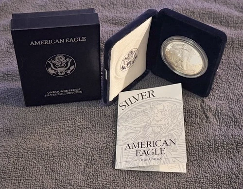 1994-P American Silver Eagle Proof – 1 oz .999 Silver – Box & COA – Philly Mint
