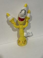 Disney Store LUMIERE Beauty and The Beast Candlestick Candle 12" Plush Toy