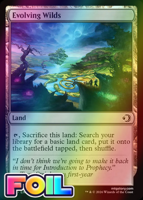 x1 Evolving Wilds FOIL ECL Lorwyn Eclipsed MTG 264 M/NM 1x