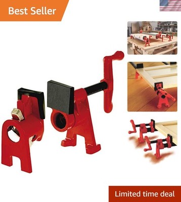 Versatile Bessey BPC-H34 3/4-Inch H Style Pipe Clamp - Perfect for Woodworking