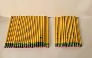 Ticonderoga Pencils 39 Yellow Beginners & 24 Laddie w/ Eraser 2HB Unsharpen