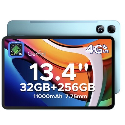DOOGEE Tab G6 Max Android 16 Tablet 13,4 Zoll 32GB+256GB 11000mAh Tablet 2026 DE