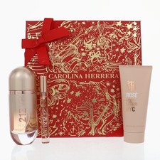212 Vip Rose by Carolina Herrera Gift Set for Women 2.7 Oz Eau De Parfum Spray
