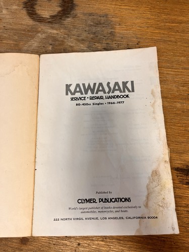 1966-1977 Kawasaki 80-450cc 6th Edition Clymer Manual  - Afbeelding 4 van 6