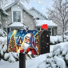 Santa Claus magnetic mailbox cover Outdoor garden and courtyard home decoration