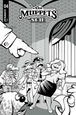 MUPPETS NOIR #4 CVR E INC 1:15 ROGER LANGRIDGE LINE ART VAR (Limit 1 Per Custome