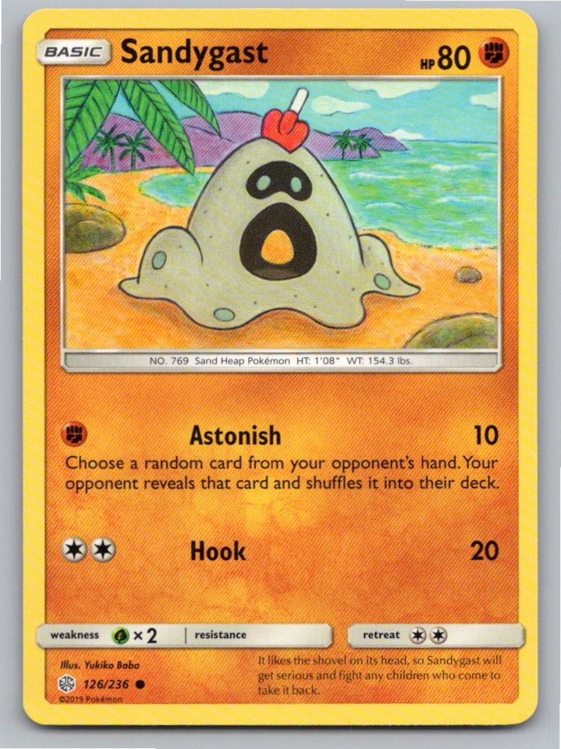 2019 POKEMON SANDYGAST COSMIC ECLIPSE 126/236 C NM A66928 FREE S&H