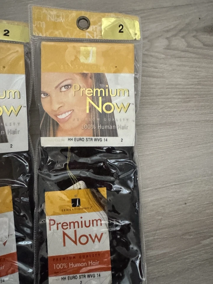 Sensationnel Premium Now Human Hair Euro Straight 14” lot of 7 — 第 2/4 张图片