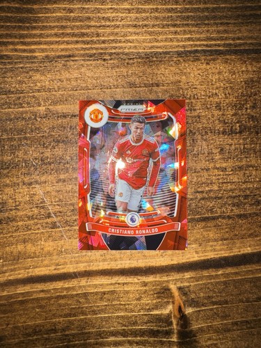 Panini 2021-22 Prizm Premier League Cristiano Ronaldo #283 Red Ice Prizm Man Utd