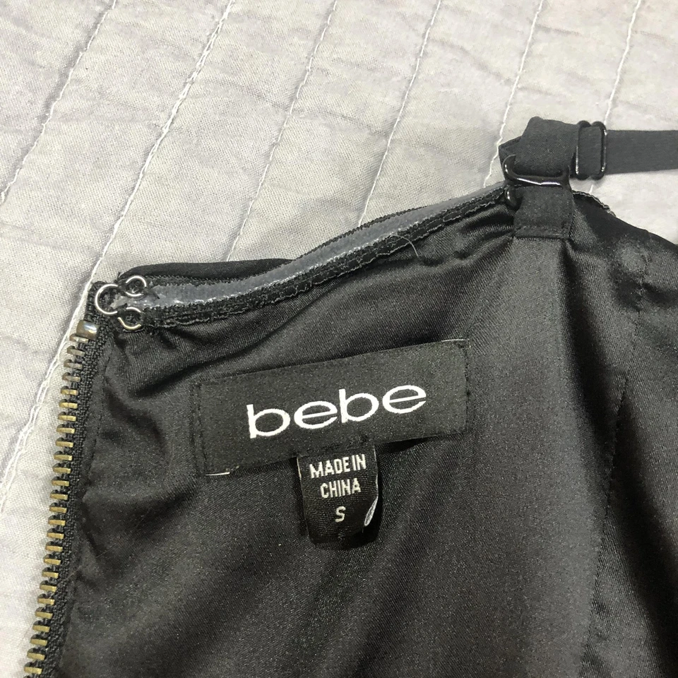 Top corsé bebe vintage Y2K para mujer pequeña talla bustier de encaje negro con cremallera de seda Foto 4 de 4