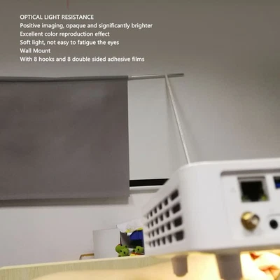 Filmprojektor-Leinwand Synthetische PVC-Projektionswand Mit Haken Und - Bild 1 von 4