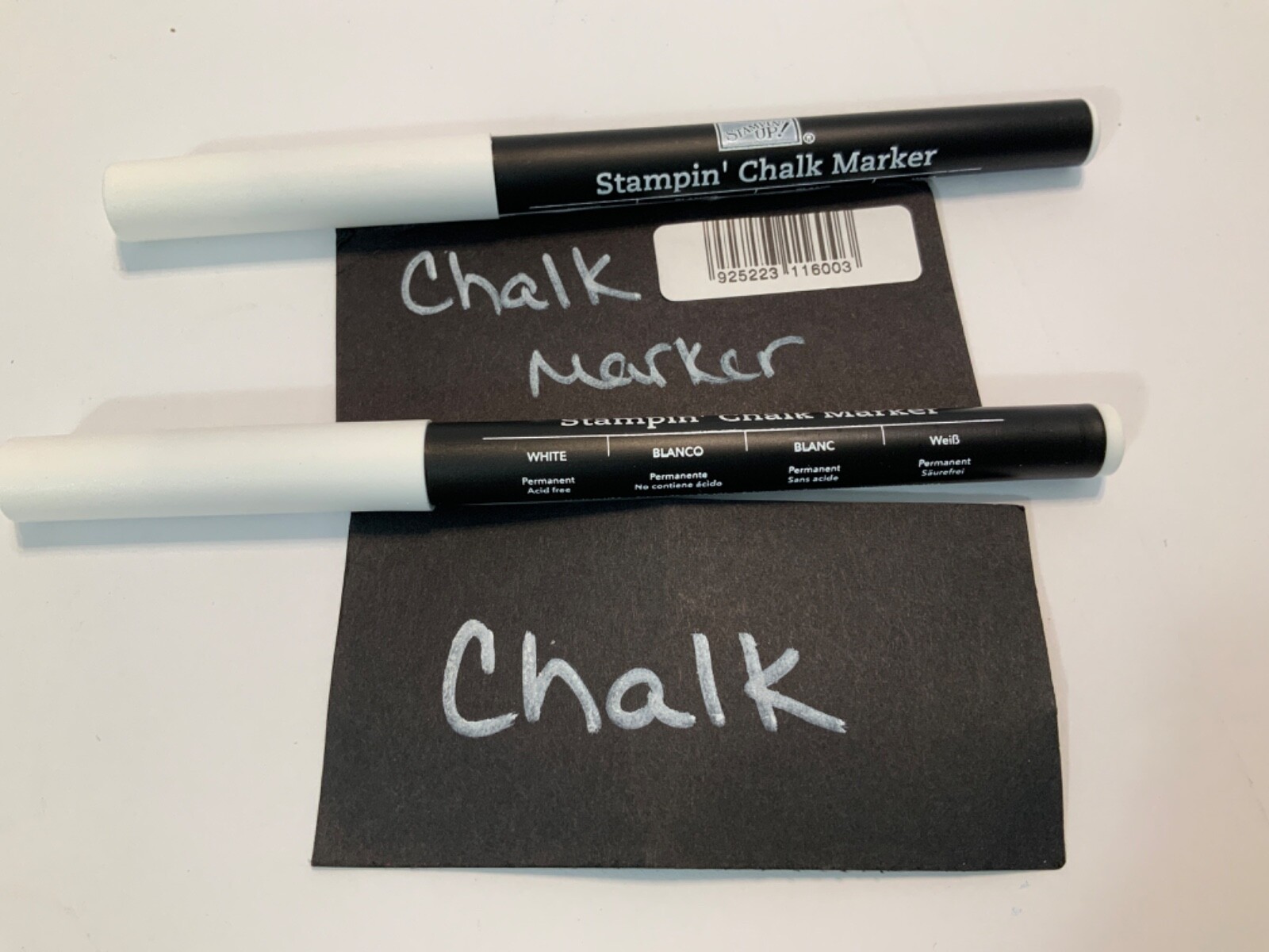 2 Stampin Up WHITE CHALK MARKER Lot 2 Art Card Making Paper Crafts Scrapbook