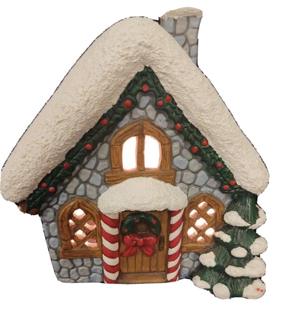 5” Ceramic House Christmas eBay