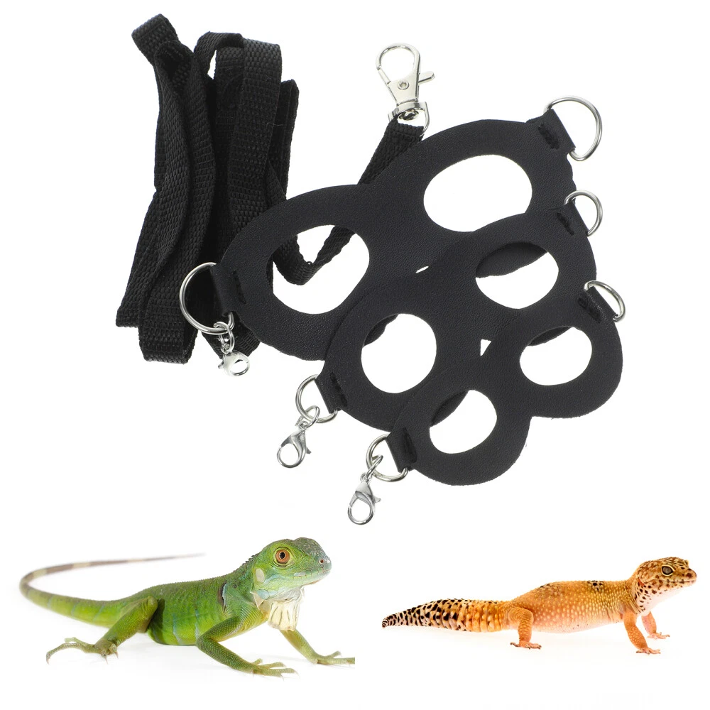 1 Set Adjustable Gecko Harness Reptile Lizard Leash Lizard Walking