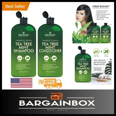 Sulfate Free Tea Tree Oil Shampoo & Conditioner Set - Revitalize Hair Naturally