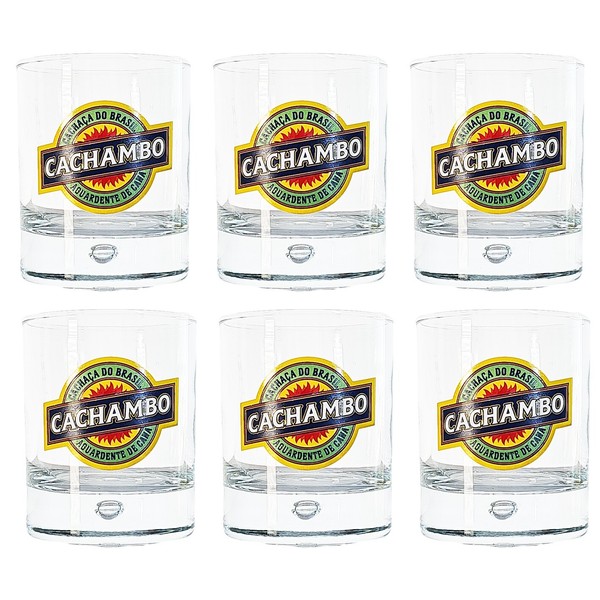 6X Cachambo Cachaca Brasil Glas Longdrink Cocktail GläSer Bar Longdrinkglas Set-image