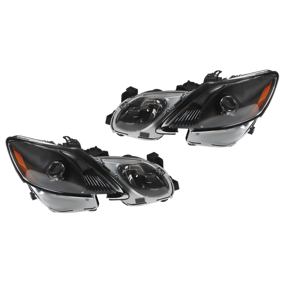 HID Xenon Headlight For 2006-2011 Lexus GS300 GS350 GS450h GS460 Black W/AFS Foto 3 de 4