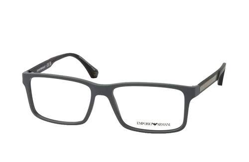 Emporio Armani Ea 3032 5220 Transparent Grey Black Eyeglasses 52-16-140 NEW Emporio Armani EA3032 5220 Womens Grey/Black Eyeglasses  main image 2