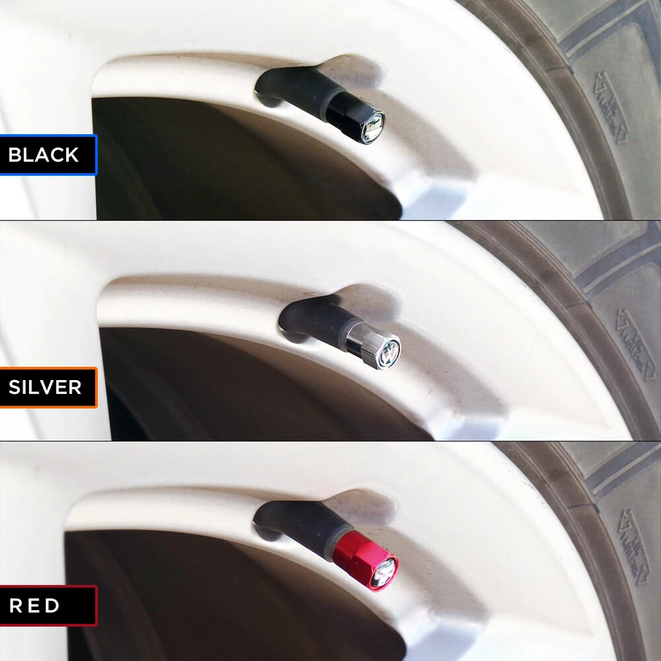 Tampas de válvula de ar de pneu de carro hexagonal Porsc tampa de válvula de haste para Porsche Emblem Sport - Imagem 4 de 4