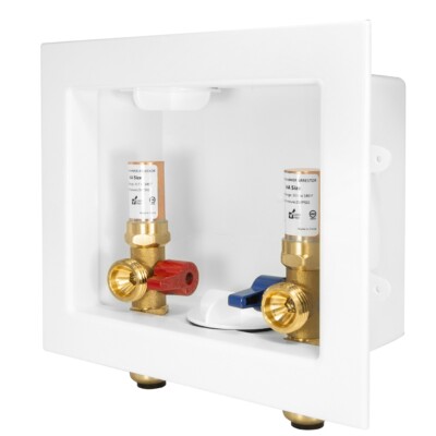 EFIELD Washing Machine Box ,2 Valves ,1/2'' Push fit Inlet, Water Hammer Arrestor
