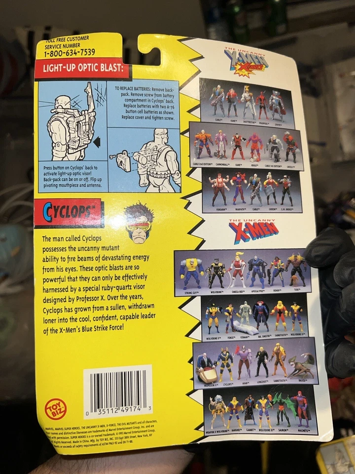 Vintage Marvel Comics Toy Biz Uncanny X-Men Cyclops Action Figure Brand New!  - Image 2 of 4