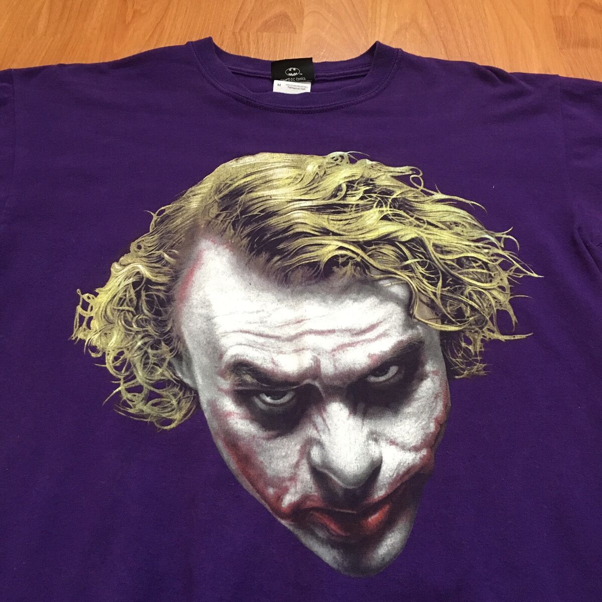 Vintage Men's Batman The Dark Knight Jocker's Face Heath Vintage Men's Batman The Dark Knight Jocker's Face Heath