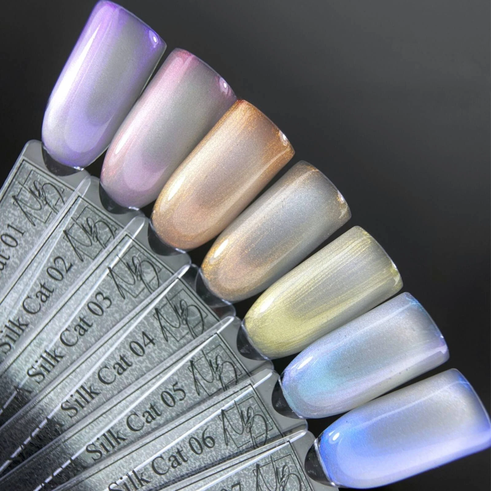 Saga Silk Cat Eye Pearl Aurora Cat Magnetic Gel Nail Polish Magnetic Gel